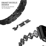Cinturino di ricambio per cinturino di ricambio in metallo con diamanti a forma di settore per la serie Apple Watch, 7 41mm / 6 & SE & 5 & 4 40mm / 3 & 2 & 1 38mm, 7 45mm / 6 & SE & 5 & 4 44mm / 3 & 2 & 1 42mm