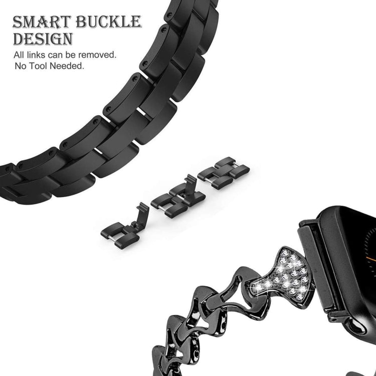 Cinturino di ricambio per cinturino di ricambio in metallo con diamanti a forma di settore per la serie Apple Watch, 7 41mm / 6 & SE & 5 & 4 40mm / 3 & 2 & 1 38mm, 7 45mm / 6 & SE & 5 & 4 44mm / 3 & 2 & 1 42mm