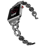 Cinturino di ricambio per cinturino di ricambio in acciaio inossidabile con diamanti per la serie Apple Watch, 7 41mm / 6 & SE & 5 & 4 40mm / 3 & 2 & 1 38mm, 7 45mm / 6 & SE & 5 & 4 44mm / 3 & 2 & 1 42mm