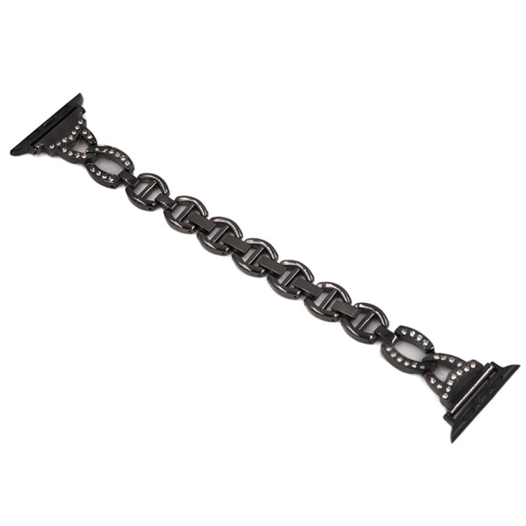 Cinturino di ricambio per cinturino di ricambio in acciaio inossidabile con diamanti per la serie Apple Watch, 7 41mm / 6 & SE & 5 & 4 40mm / 3 & 2 & 1 38mm, 7 45mm / 6 & SE & 5 & 4 44mm / 3 & 2 & 1 42mm