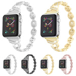Cinturino di ricambio per cinturino di ricambio in acciaio inossidabile con diamanti per la serie Apple Watch, 7 41mm / 6 & SE & 5 & 4 40mm / 3 & 2 & 1 38mm, 7 45mm / 6 & SE & 5 & 4 44mm / 3 & 2 & 1 42mm