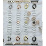 Cinturino di ricambio per cinturino di ricambio per catena da cowboy trasparente per Apple Watch Series, 7 41mm / 6 & SE & 5 & 4 40mm / 3 & 2 & 1 38mm, 7 45mm / 6 & SE & 5 & 4 44mm / 3 & 2 & 1 42mm