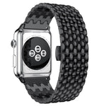 Cinturino di ricambio per cinturino in metallo con trama a squame di pesce per la serie Apple Watch, 7 41mm / 6 & SE & 5 & 4 40mm / 3 & 2 & 1 38mm, 7 45mm / 6 & SE & 5 & 4 44mm / 3 & 2 & 1 42mm