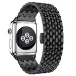 Cinturino di ricambio per cinturino in metallo con trama a squame di pesce per la serie Apple Watch, 7 41mm / 6 & SE & 5 & 4 40mm / 3 & 2 & 1 38mm, 7 45mm / 6 & SE & 5 & 4 44mm / 3 & 2 & 1 42mm