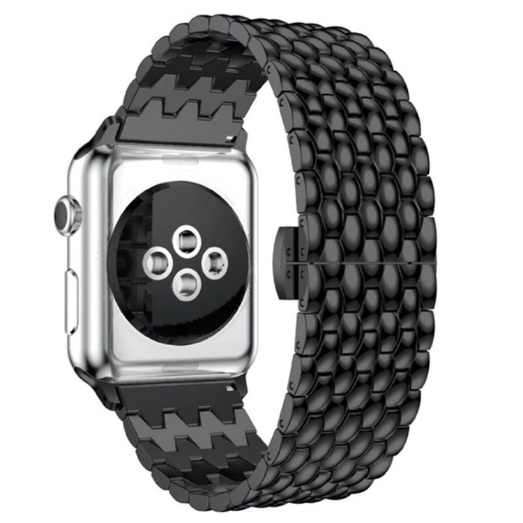 Cinturino di ricambio per cinturino in metallo con trama a squame di pesce per la serie Apple Watch, 7 41mm / 6 & SE & 5 & 4 40mm / 3 & 2 & 1 38mm, 7 45mm / 6 & SE & 5 & 4 44mm / 3 & 2 & 1 42mm