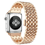 Cinturino di ricambio per cinturino in metallo con trama a squame di pesce per la serie Apple Watch, 7 41mm / 6 & SE & 5 & 4 40mm / 3 & 2 & 1 38mm, 7 45mm / 6 & SE & 5 & 4 44mm / 3 & 2 & 1 42mm
