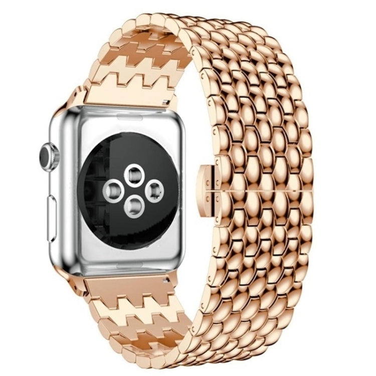 Cinturino di ricambio per cinturino in metallo con trama a squame di pesce per la serie Apple Watch, 7 41mm / 6 & SE & 5 & 4 40mm / 3 & 2 & 1 38mm, 7 45mm / 6 & SE & 5 & 4 44mm / 3 & 2 & 1 42mm