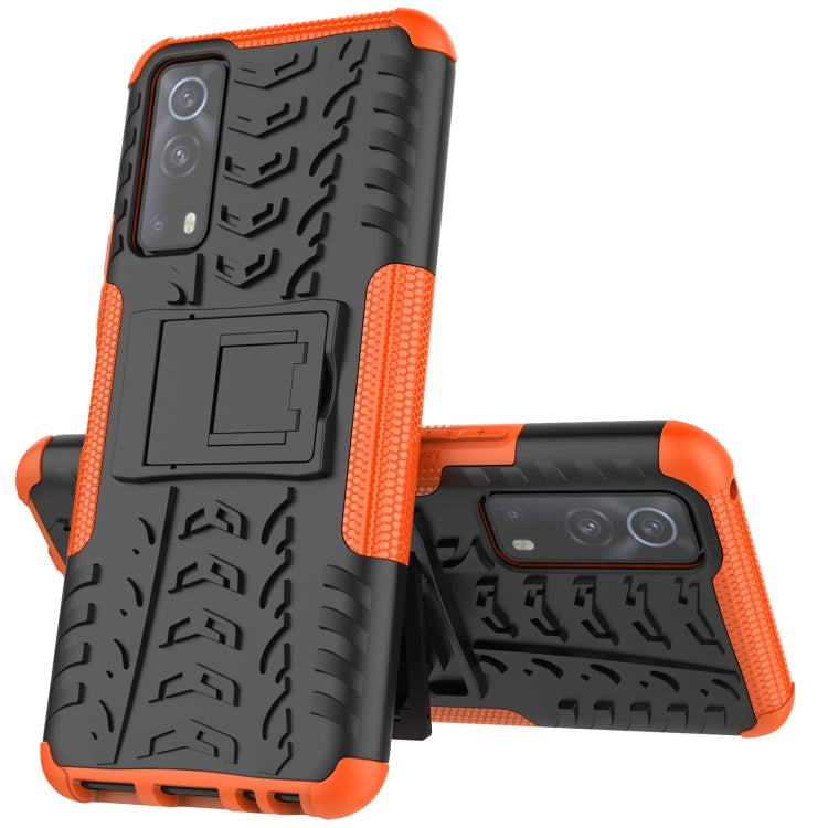 Custodia protettiva antiurto in TPU + PC per pneumatici con supporto, For OnePlus Nord 2 5G, For OPPO A94 4G, For OPPO Realme V13 5G, For Sony Xperia 1 III, For Vivo iQOO Z3