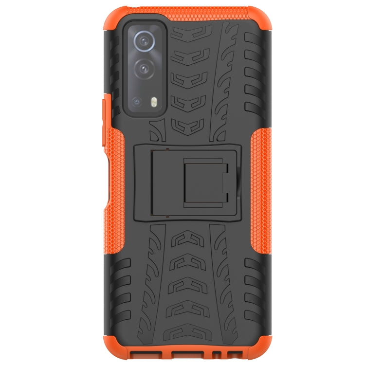 Custodia protettiva antiurto in TPU + PC per pneumatici con supporto, For OnePlus Nord 2 5G, For OPPO A94 4G, For OPPO Realme V13 5G, For Sony Xperia 1 III, For Vivo iQOO Z3