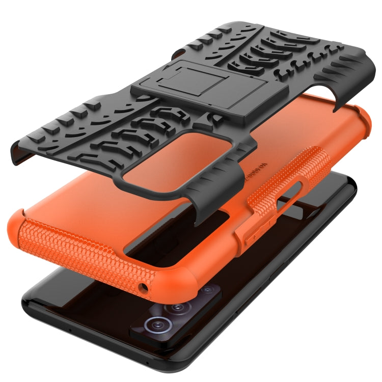 Custodia protettiva antiurto in TPU + PC per pneumatici con supporto, For OnePlus Nord 2 5G, For OPPO A94 4G, For OPPO Realme V13 5G, For Sony Xperia 1 III, For Vivo iQOO Z3