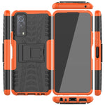 Custodia protettiva antiurto in TPU + PC per pneumatici con supporto, For OnePlus Nord 2 5G, For OPPO A94 4G, For OPPO Realme V13 5G, For Sony Xperia 1 III, For Vivo iQOO Z3