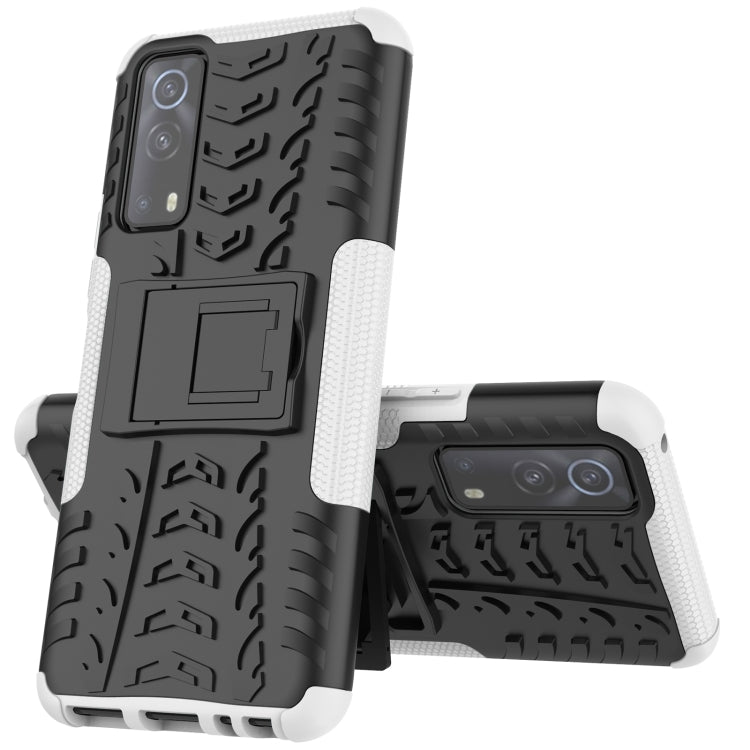 Custodia protettiva antiurto in TPU + PC per pneumatici con supporto, For OnePlus Nord 2 5G, For OPPO A94 4G, For OPPO Realme V13 5G, For Sony Xperia 1 III, For Vivo iQOO Z3