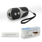 RC-534 Repeller portatile ad ultrasuoni per cani con luci a LED, RC-534