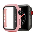 PC antiurto + custodia protettiva in vetro temperato con scatola imballata, For Apple Watch Series 3 & 2 & 1 42mm