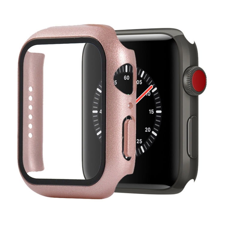 PC antiurto + custodia protettiva in vetro temperato con scatola imballata, For Apple Watch Series 3 & 2 & 1 42mm
