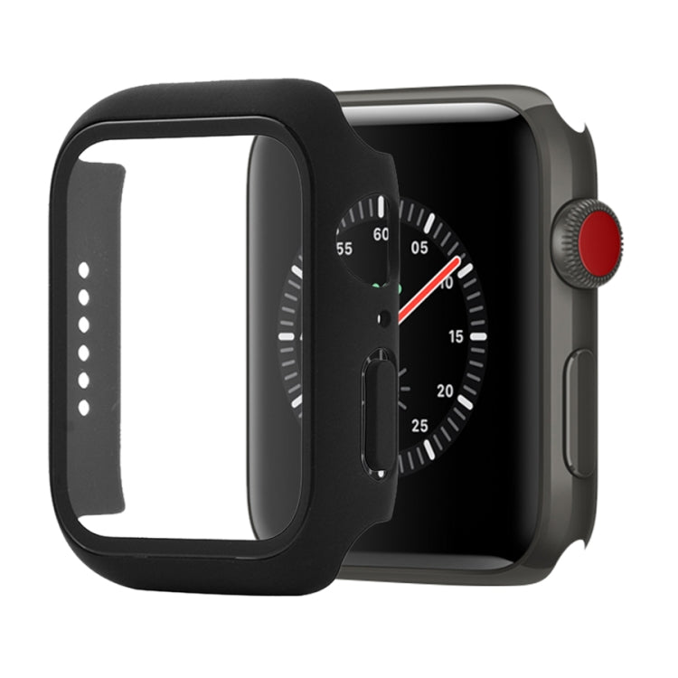 PC antiurto + custodia protettiva in vetro temperato con scatola imballata, For Apple Watch Series 3 & 2 & 1 42mm