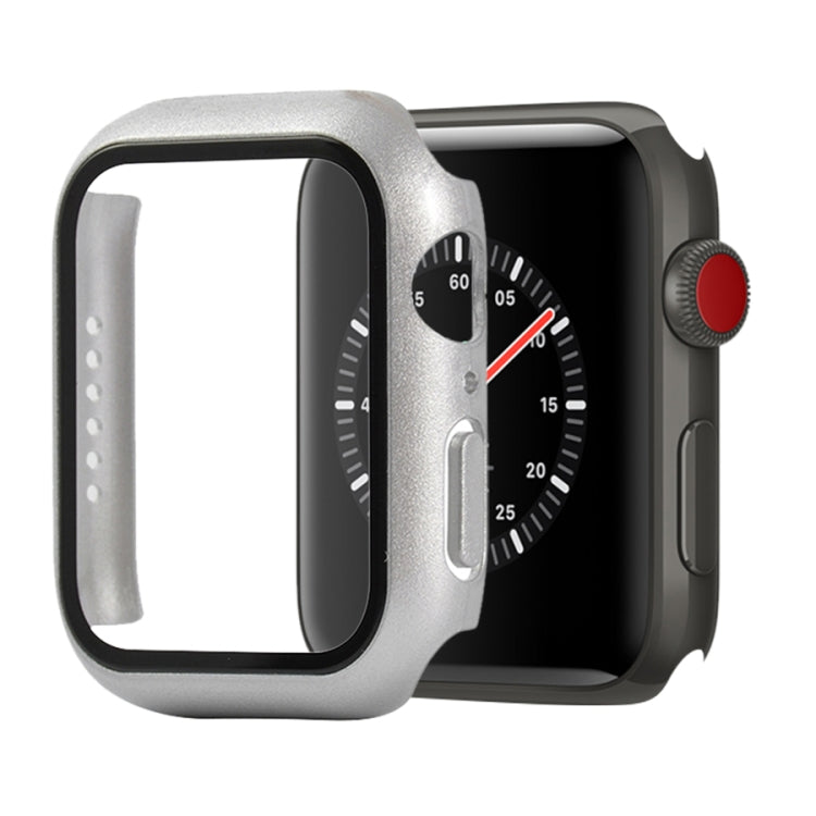 PC antiurto + custodia protettiva in vetro temperato con scatola imballata, For Apple Watch Series 3 & 2 & 1 42mm
