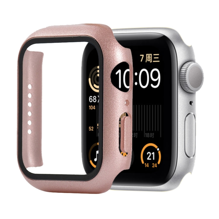 PC antiurto + custodia protettiva in vetro temperato con scatola imballata, For Apple Watch Series 6 / 5 / 4 / Watch SE 40mm