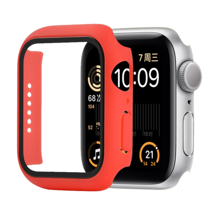 PC antiurto + custodia protettiva in vetro temperato con scatola imballata, For Apple Watch Series 6 / 5 / 4 / Watch SE 40mm