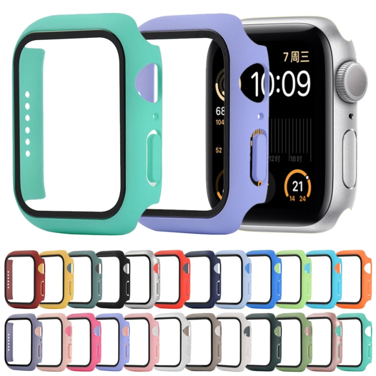 PC antiurto + custodia protettiva in vetro temperato con scatola imballata, For Apple Watch Series 6 / 5 / 4 / Watch SE 40mm