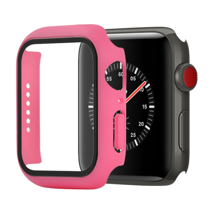 PC antiurto + custodia protettiva in vetro temperato con scatola imballata, For Apple Watch Series 3 & 2 & 1 38mm