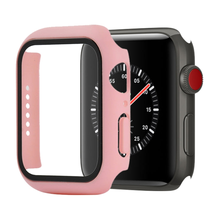 PC antiurto + custodia protettiva in vetro temperato con scatola imballata, For Apple Watch Series 3 & 2 & 1 38mm