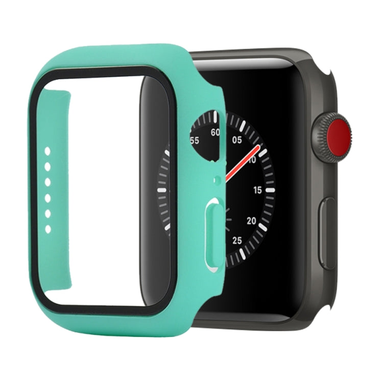 PC antiurto + custodia protettiva in vetro temperato con scatola imballata, For Apple Watch Series 3 & 2 & 1 38mm