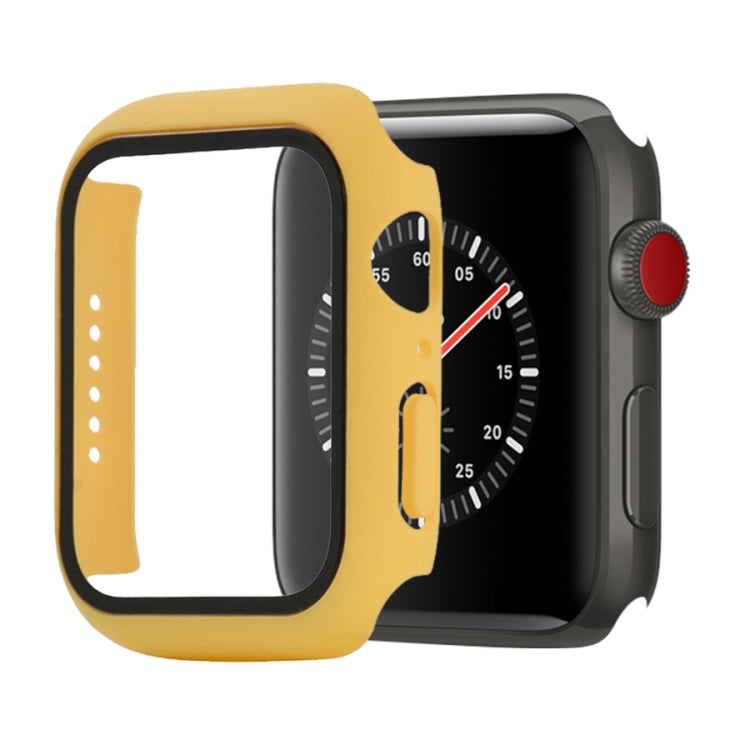 PC antiurto + custodia protettiva in vetro temperato con scatola imballata, For Apple Watch Series 3 & 2 & 1 38mm
