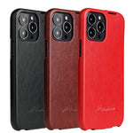 Custodia in pelle PU con vibrazione verticale per iPhone 13