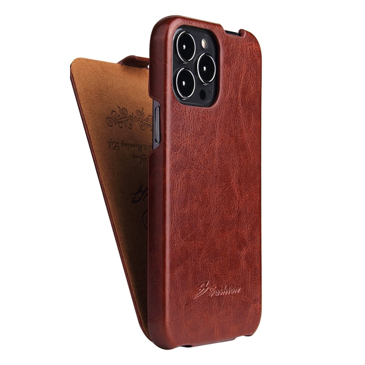 Custodia in pelle PU con vibrazione verticale per iPhone 13