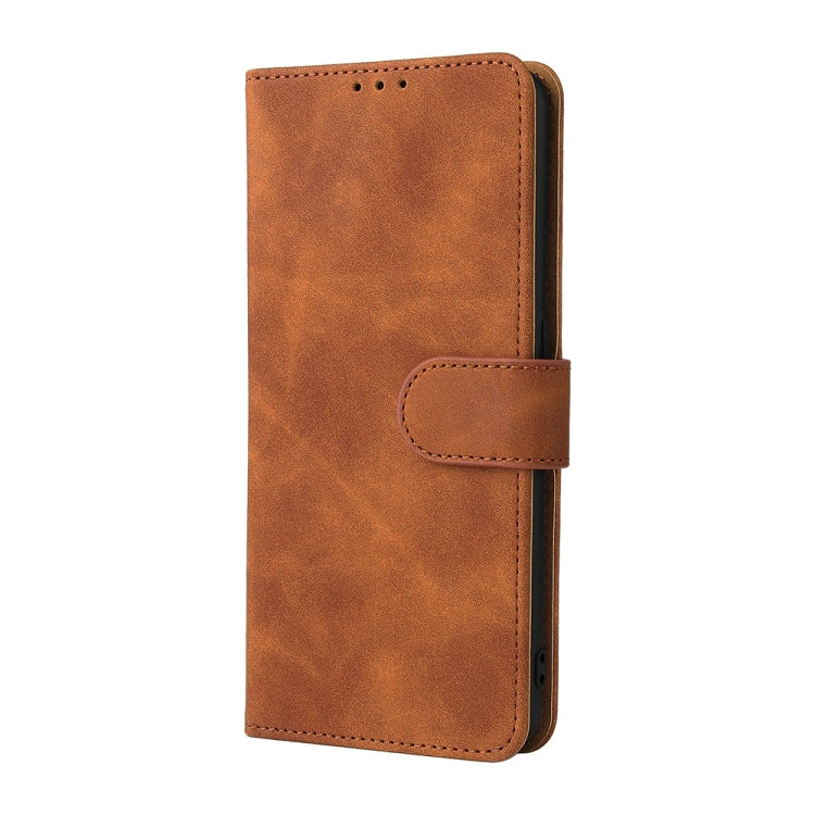 Tinta unita Skin Feel Fibbia magnetica Flip orizzontale Custodia in pelle PU con struttura in vitello con supporto e slot per schede e portafoglio, For OPPO Reno 6Z
