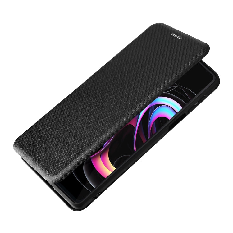 Struttura in fibra di carbonio Flip orizzontale magnetico Custodia in pelle TPU + PC + PU con slot per schede, For Motorola Edge 20 Pro