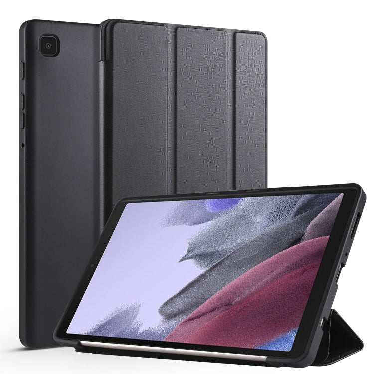 Flip orizzontale a 3 pieghe a nido d'ape in TPU antiurto + custodia in pelle PU con supporto, For Samsung Galaxy Tab A7 Lite T225