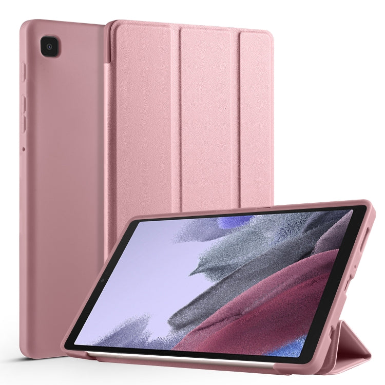 Flip orizzontale a 3 pieghe a nido d'ape in TPU antiurto + custodia in pelle PU con supporto, For Samsung Galaxy Tab A7 Lite T225