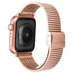 Cinturino di ricambio in acciaio multi-baht per Apple Watch Series, 7 45mm / 6 & SE & 5 & 4 44mm / 3 & 2 & 1 42mm, 7 41mm / 6 & SE & 5 & 4 40mm / 3 & 2 & 1 38mm