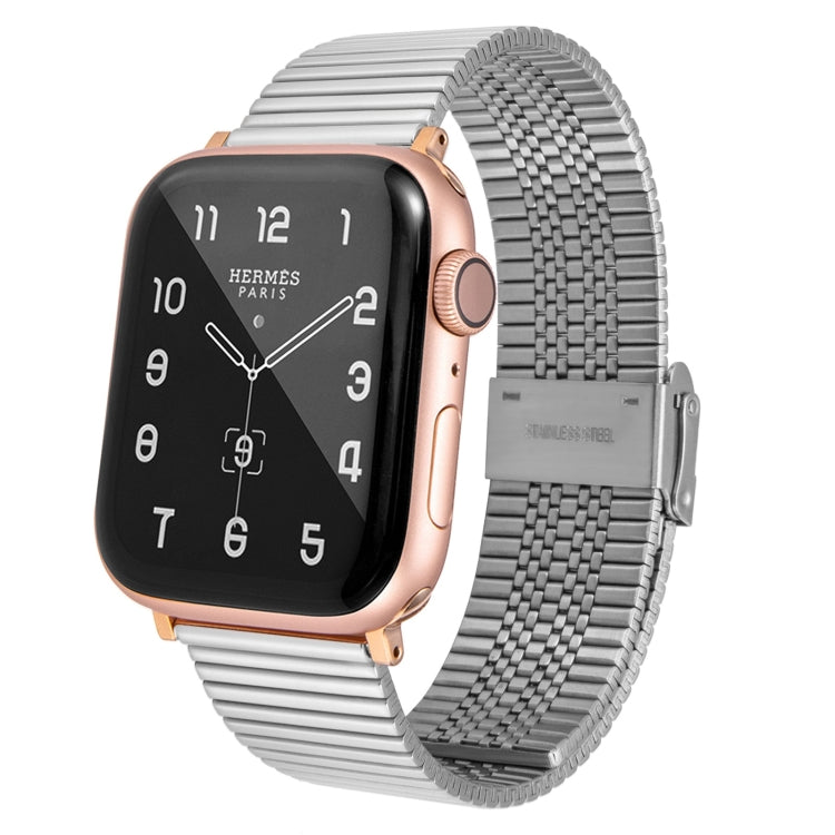 Cinturino di ricambio in acciaio multi-baht per Apple Watch Series, 7 45mm / 6 & SE & 5 & 4 44mm / 3 & 2 & 1 42mm, 7 41mm / 6 & SE & 5 & 4 40mm / 3 & 2 & 1 38mm