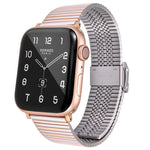 Cinturino di ricambio in acciaio multi-baht per Apple Watch Series, 7 45mm / 6 & SE & 5 & 4 44mm / 3 & 2 & 1 42mm, 7 41mm / 6 & SE & 5 & 4 40mm / 3 & 2 & 1 38mm