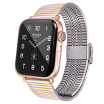 Cinturino di ricambio in acciaio multi-baht per Apple Watch Series, 7 45mm / 6 & SE & 5 & 4 44mm / 3 & 2 & 1 42mm, 7 41mm / 6 & SE & 5 & 4 40mm / 3 & 2 & 1 38mm