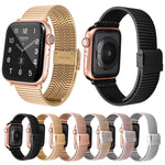 Cinturino di ricambio in acciaio multi-baht per Apple Watch Series, 7 45mm / 6 & SE & 5 & 4 44mm / 3 & 2 & 1 42mm, 7 41mm / 6 & SE & 5 & 4 40mm / 3 & 2 & 1 38mm