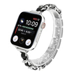 Cinturino di ricambio per cinturino in metallo a fila singola per Apple Watch Series, 7 41mm / 6 & SE & 5 & 4 40mm / 3 & 2 & 1 38mm, 7 45mm / 6 & SE & 5 & 4 44mm / 3 & 2 & 1 42mm
