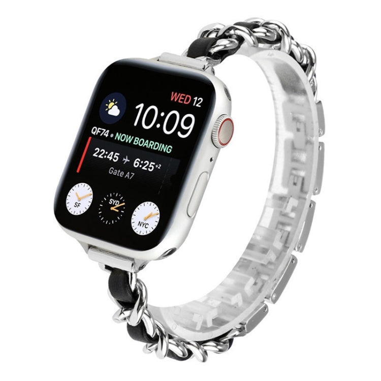 Cinturino di ricambio per cinturino in metallo a fila singola per Apple Watch Series, 7 41mm / 6 & SE & 5 & 4 40mm / 3 & 2 & 1 38mm, 7 45mm / 6 & SE & 5 & 4 44mm / 3 & 2 & 1 42mm