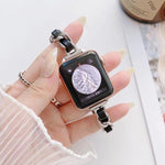 Cinturino di ricambio per cinturino in metallo a fila singola per Apple Watch Series, 7 41mm / 6 & SE & 5 & 4 40mm / 3 & 2 & 1 38mm, 7 45mm / 6 & SE & 5 & 4 44mm / 3 & 2 & 1 42mm