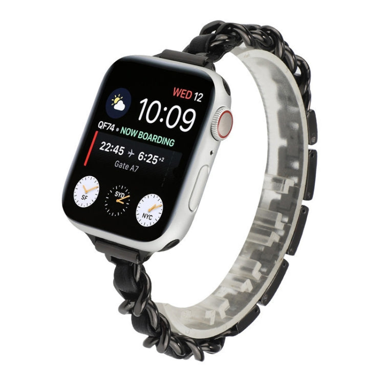 Cinturino di ricambio per cinturino in metallo a fila singola per Apple Watch Series, 7 41mm / 6 & SE & 5 & 4 40mm / 3 & 2 & 1 38mm, 7 45mm / 6 & SE & 5 & 4 44mm / 3 & 2 & 1 42mm