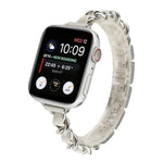 Cinturino di ricambio per cinturino in metallo a fila singola per Apple Watch Series, 7 41mm / 6 & SE & 5 & 4 40mm / 3 & 2 & 1 38mm, 7 45mm / 6 & SE & 5 & 4 44mm / 3 & 2 & 1 42mm