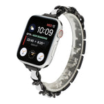 Cinturino di ricambio per cinturino in metallo a fila singola per Apple Watch Series, 7 41mm / 6 & SE & 5 & 4 40mm / 3 & 2 & 1 38mm, 7 45mm / 6 & SE & 5 & 4 44mm / 3 & 2 & 1 42mm