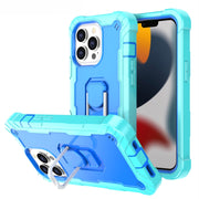 Custodia protettiva antiurto a 3 strati in PC + gomma con supporto girevole, For iPhone 13 Pro, For iPhone 13 Pro Max