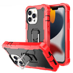 Custodia protettiva antiurto 3 strati con supporto per iPhone 13