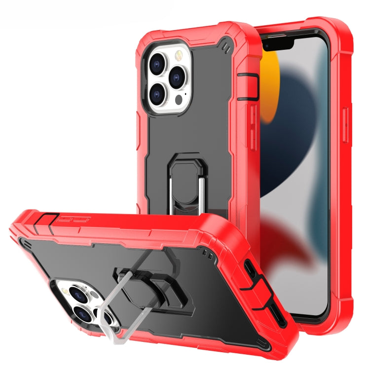 Custodia protettiva antiurto 3 strati con supporto per iPhone 13