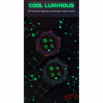 SANDA Dual Digital Display Luminoso Cronometro Cronografo Sveglia Orologio sportivo al quarzo da uomo