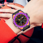 SANDA Dual Digital Display Luminoso Cronometro Cronografo Sveglia Orologio sportivo al quarzo da uomo